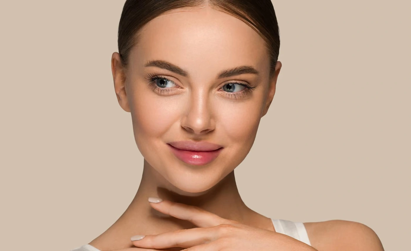 Woman with a lifted midface and defined jawline
